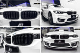 Grill Compatible With Bmw 3 Series Grill F30 M3 Style Kidney Grill Grille Bumper Grill 2012-2018 Glossy Black